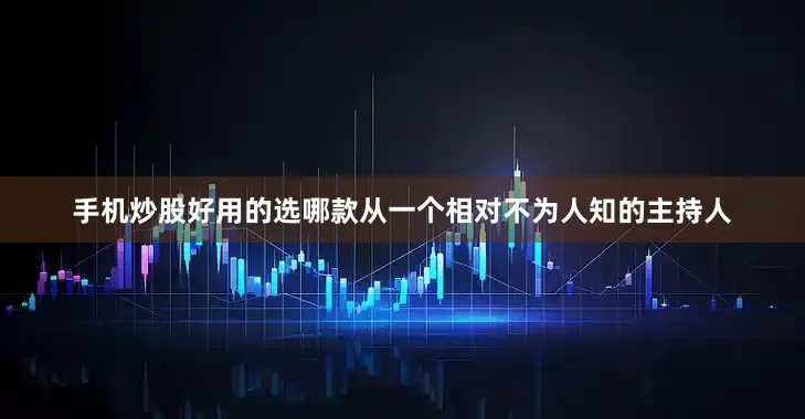 手机炒股好用的选哪款从一个相对不为人知的主持人