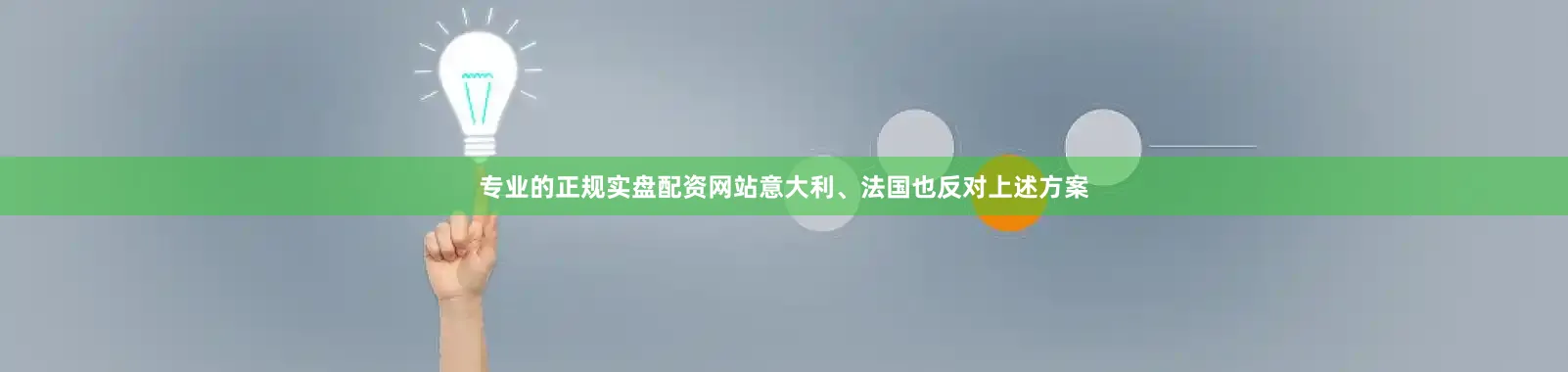 专业的正规实盘配资网站意大利、法国也反对上述方案