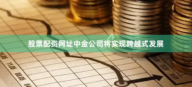 股票配资网址中金公司将实现跨越式发展
